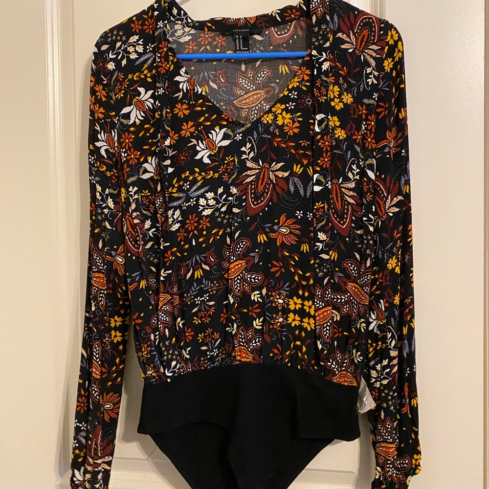 Over all floral blouse